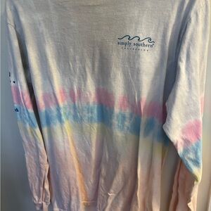 Simply Southern Pastel Tie-Dye Long Sleeve Tee